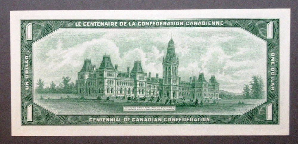 Canada 1967 Centennial $1 Note Attractive Crisp Unc.
