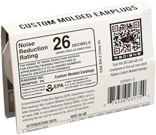 RADIANS CUSTOM MOLDED EARPLUGS - ORANGE