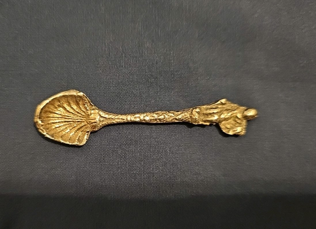 Salt Cellar with Unique Silver Spoon Made In Italy