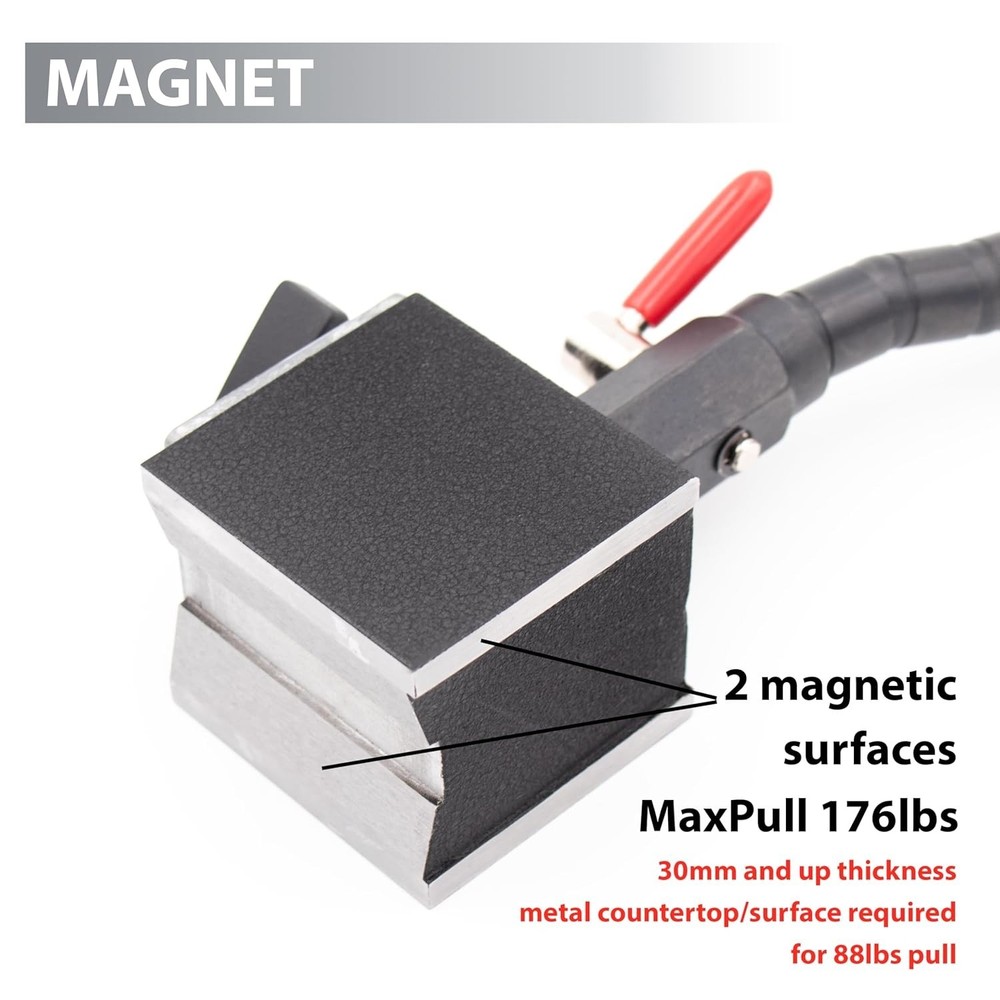 Powerful Magnetic Base with Adjustable Arm for Precision Dial Indicator Use