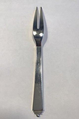Georg Jensen Sterling Silver Pyramid Meat Fork/Server Fork No 143