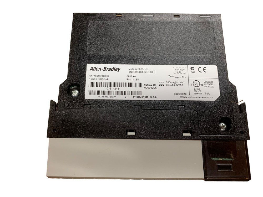 Allen Bradley 1756-MO3SE/A 3 Axis Sercos Interface Module 14194