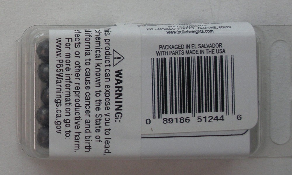 Bullet Weight PBSZ7 Zig Zag Split Shot Sinker Size 7 30Ct