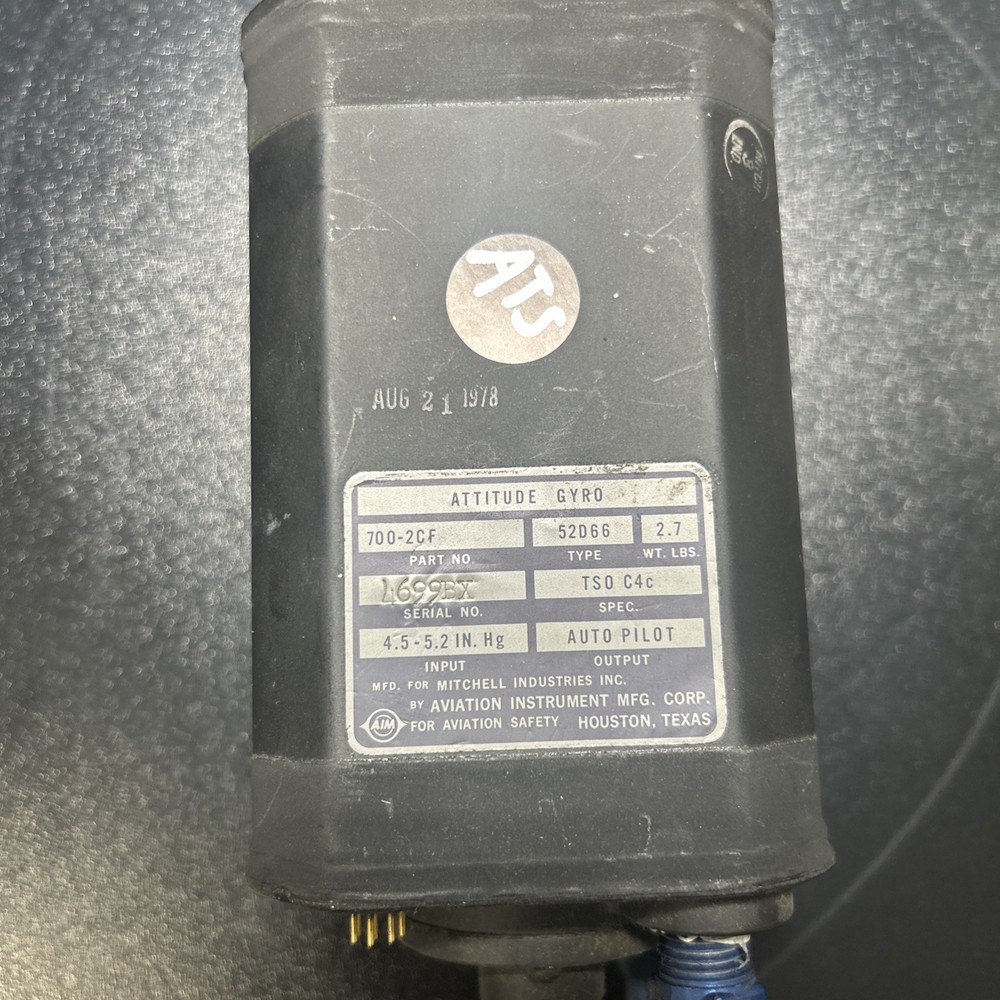 Mitchell Attitude Gyro 700-2CF - Unknown Condition