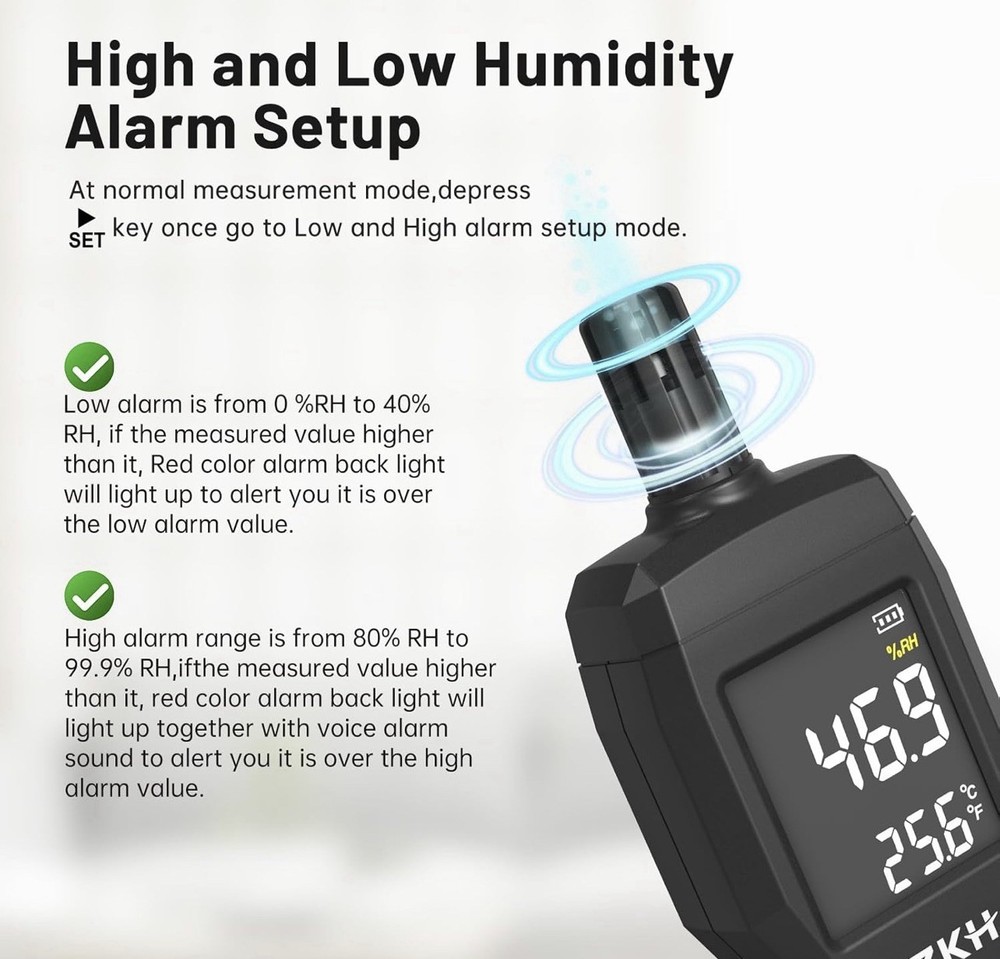 Handheld Digital Thermometer For Temperature Humidity Hygrometer Meter - NEW