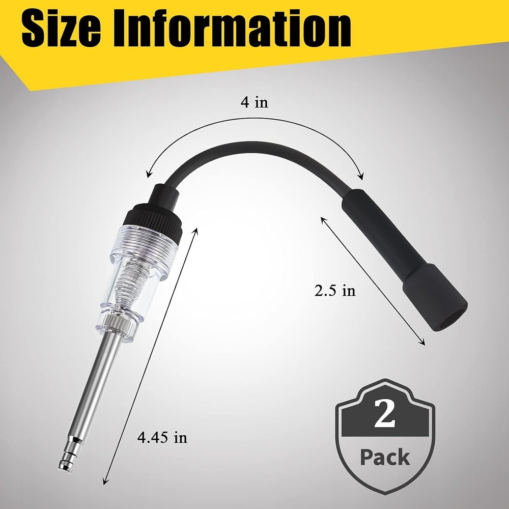 Inline Spark Plug Tester Engine Straight Boot Ignition Tester Light Lawnmower Ch