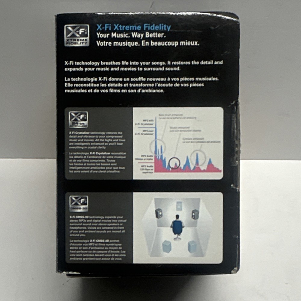 Creative X-Fi Wireless Receiver SB0840EF Remote 100ft Range for Xdock Xmod