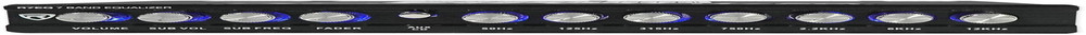 R7EQ 1/2 Din 7 Band Car Audio Equalizer, Front/Rear/Sub Outputs, Blue LED Knobs,