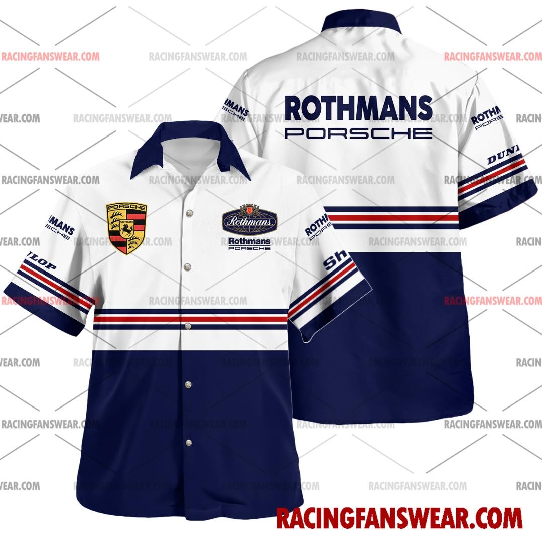 Rothmans Porsche Le Mans Racing 1980s Hawaiian Shir