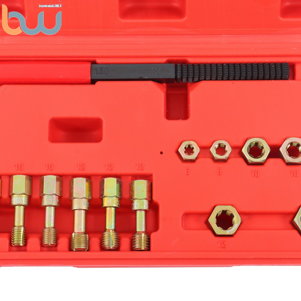 15-Piece M6 M8 M10 M12 Thread Restorer Tool Thread Ret Metric Thread Chaser Set