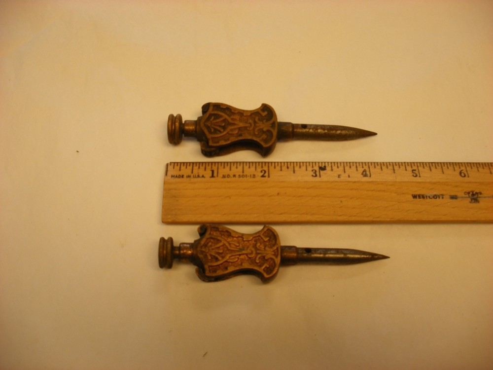 Antique Vintage 2 Stanley Tool Trammel Points