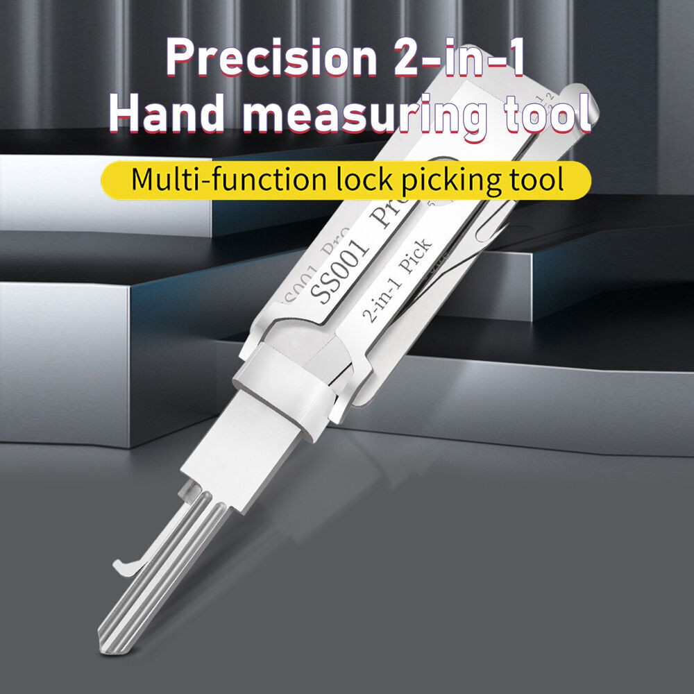 Professional SS001 Key Decoder Tool Stainless Steel for Key Cutting Code Reading