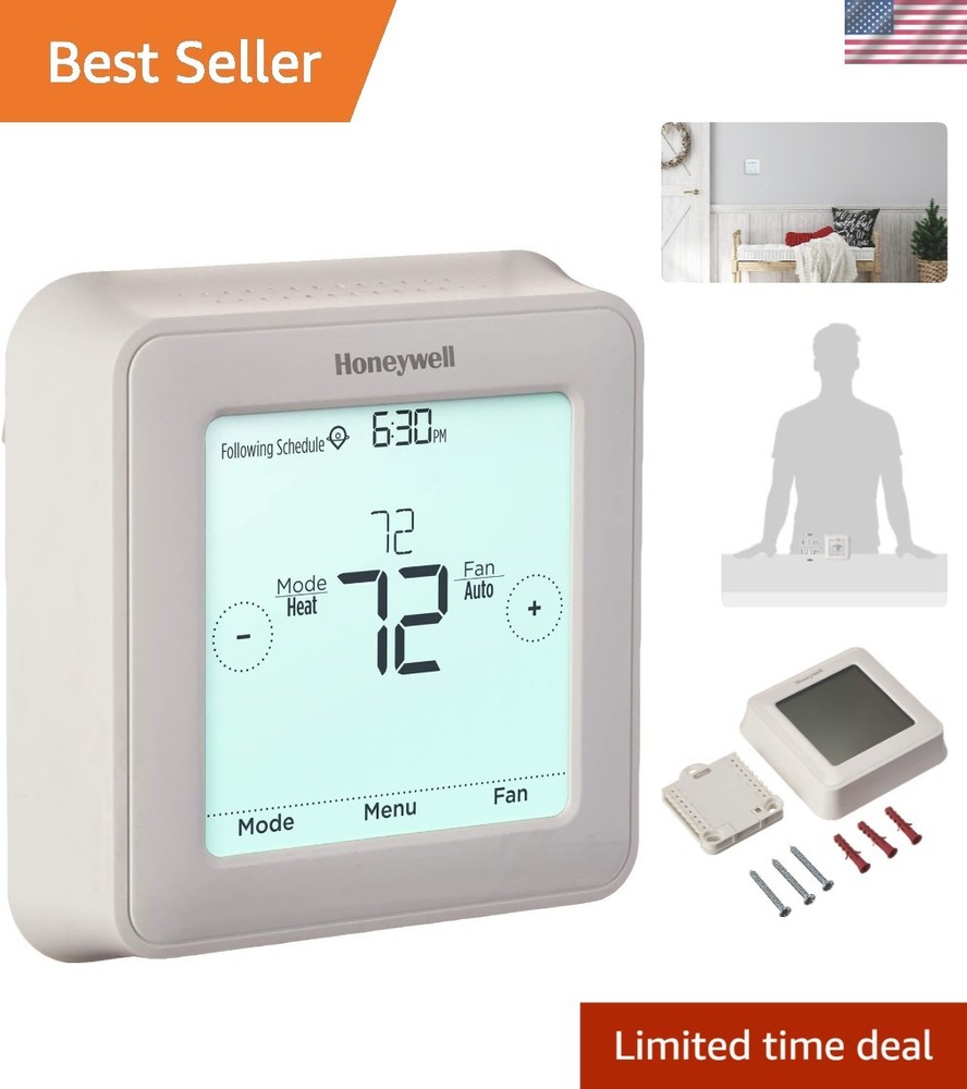 Touchscreen Programmable Thermostat for Efficient Heating & Cooling Control