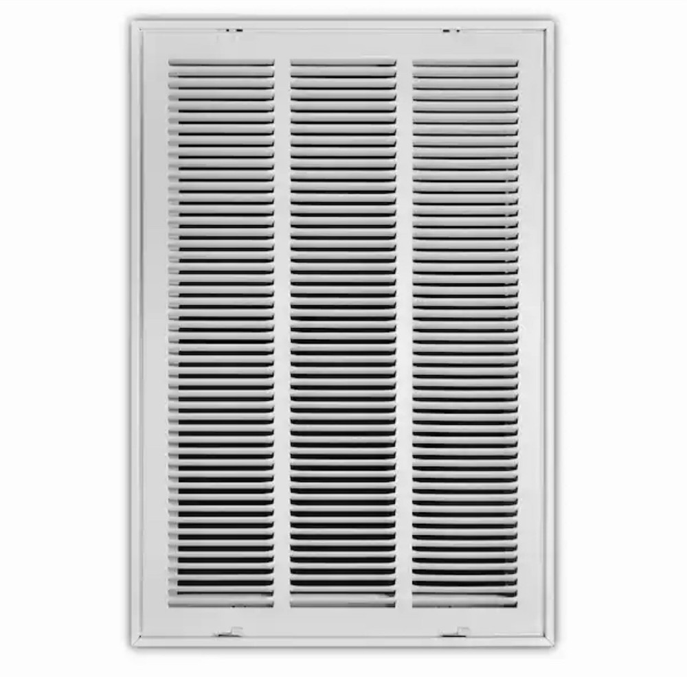 Everbilt Air Return Filter Grille 16x25 White Rectangle Paintable Surface E190RF