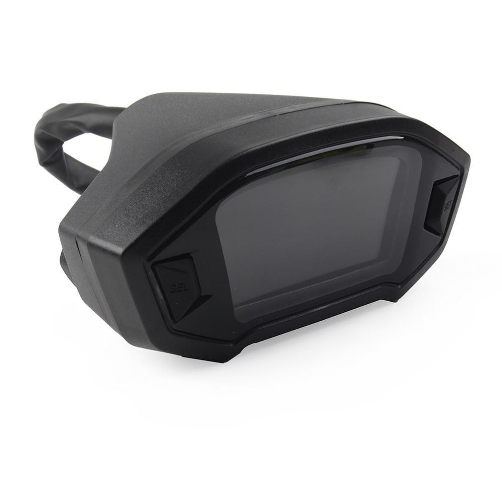 Universal LCD LED Digital Motorrad Kilometerzähler Tachometer 12V
