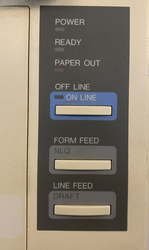 Vintage Epson LX-86 Dot Matrix Printer