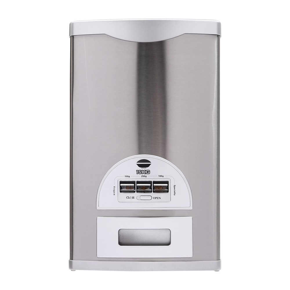 Stainless Rice Automatic Precise Dispenser Rice Storage Container 15kg/33lb]