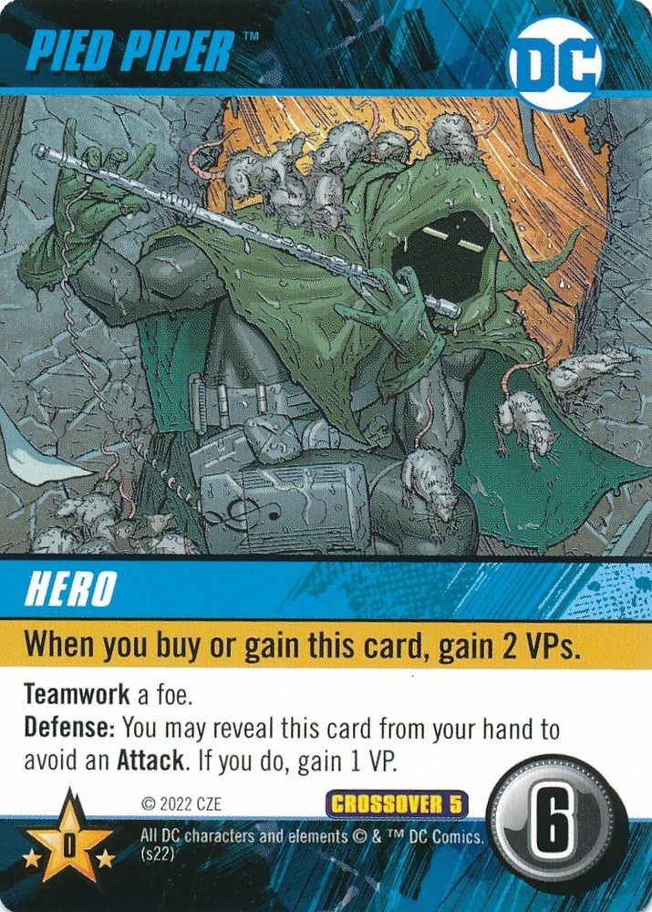 PIED PIPER DC Comics Deck Building Game card ROGUES
