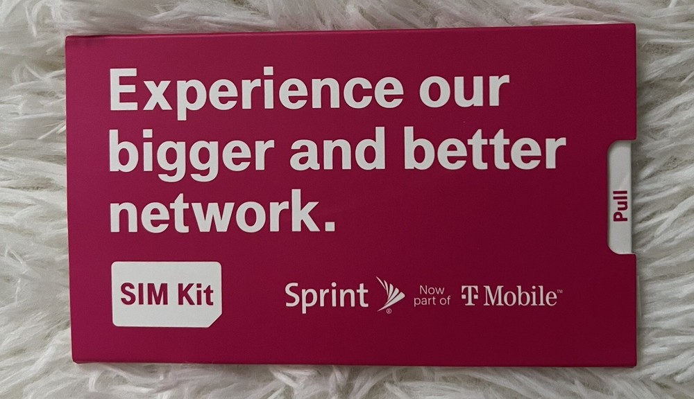 Sprint / T-Mobile SIM Kit - Experience Our Bigger And Better Network (Sealed)