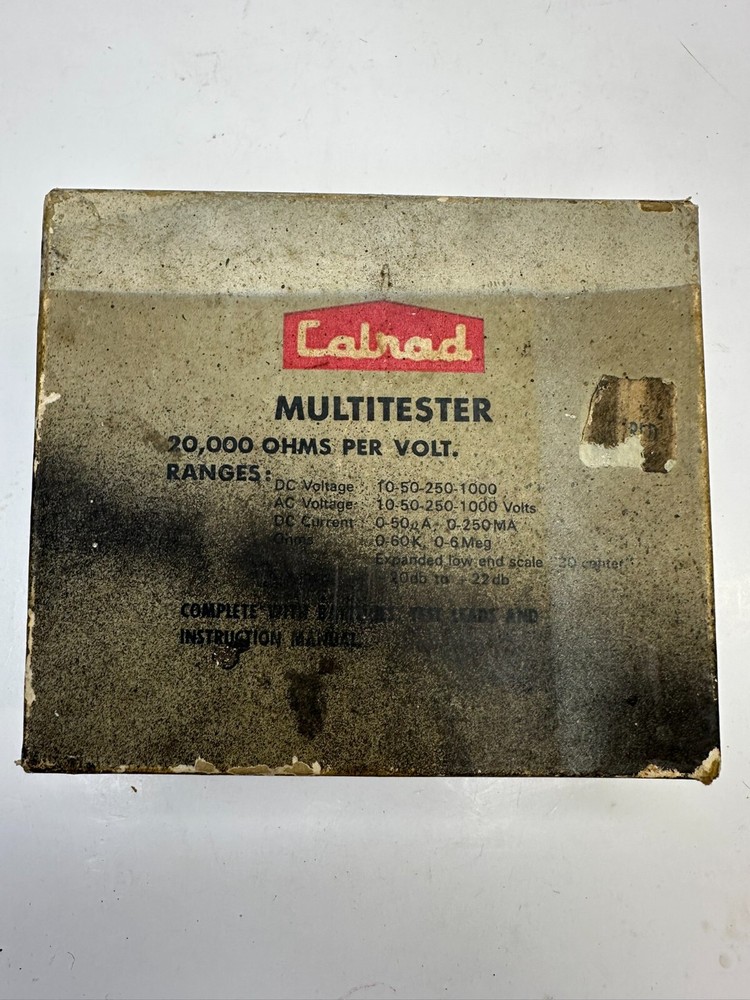 Calrad 65-272 Voltage Meter Multitester ~ Untested