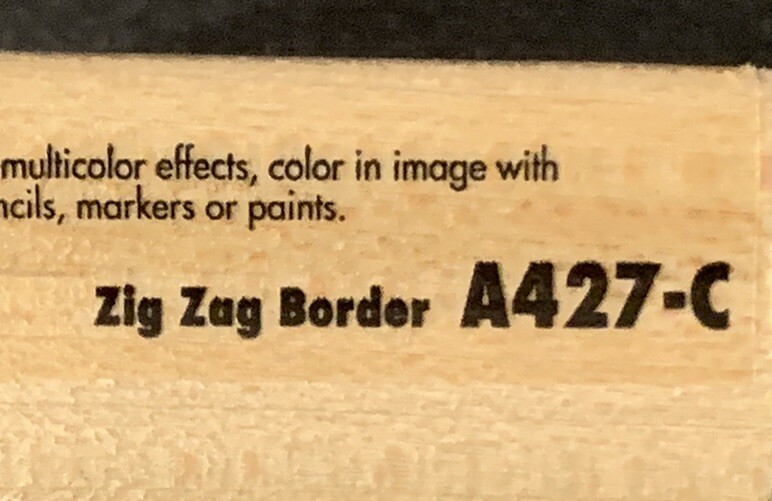 Rubber Stampede Zig Zag Border Rubber Stamp