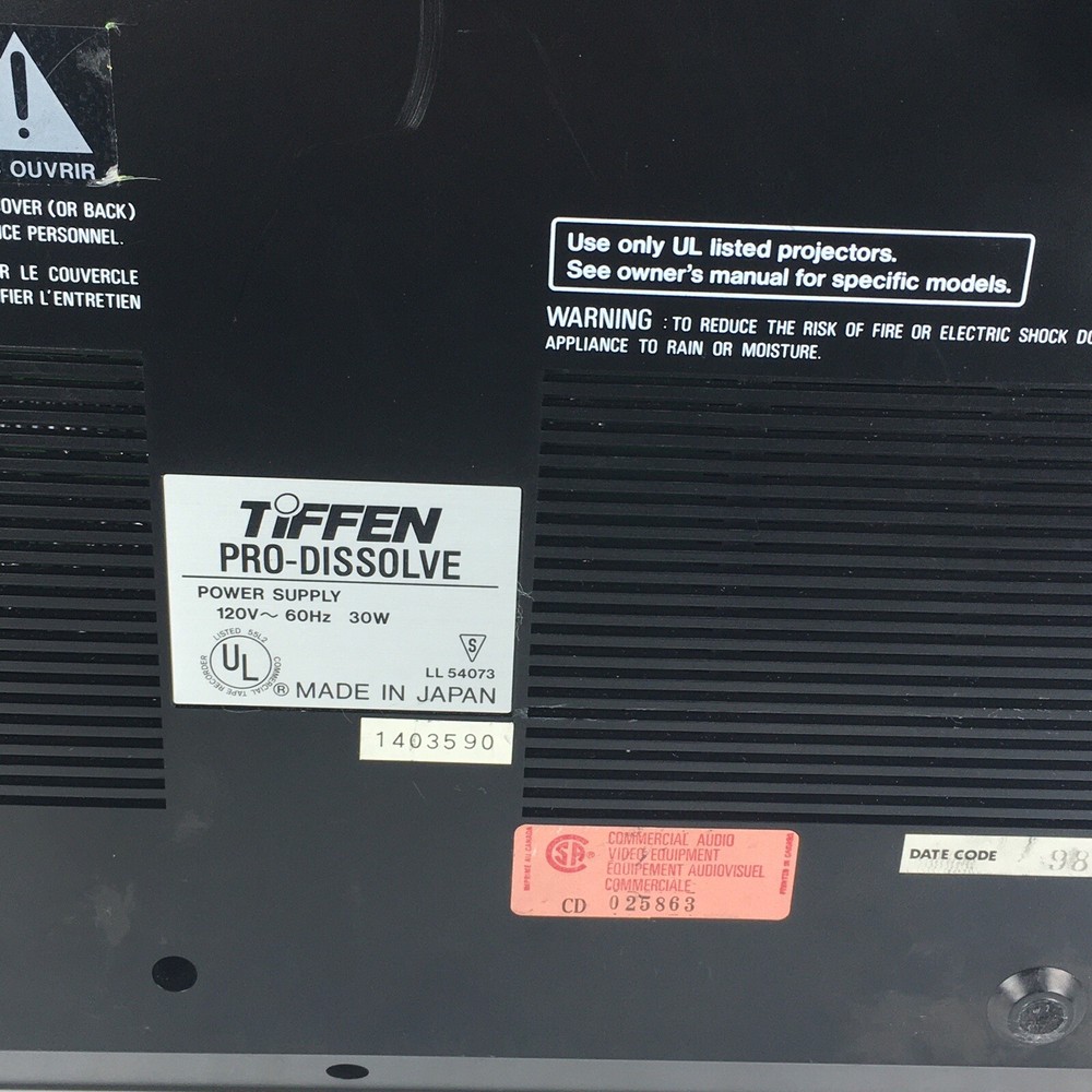 Tiffen PRO-DISSOLVE Digital Effects Cassette Recorder