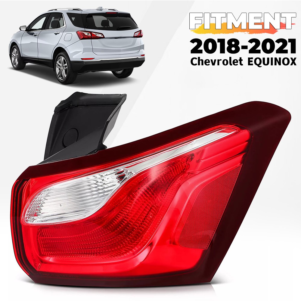 For 2018-2021 Chevy Equinox Halogen Tail Light Outer Right Passenger Side RH