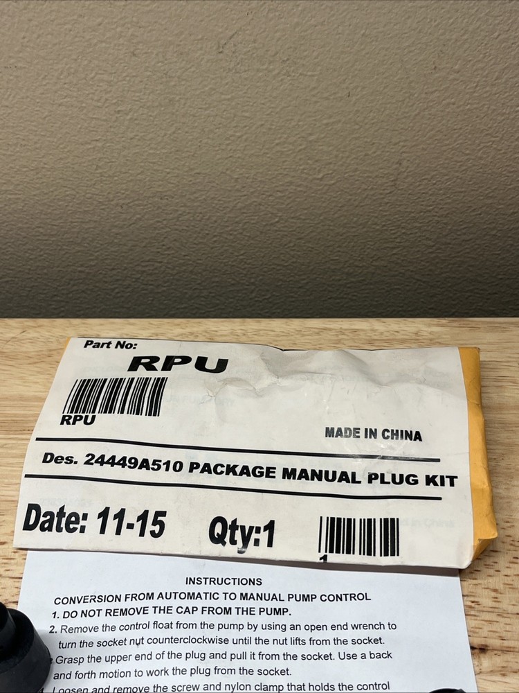 MANUAL PLUG KIT 24449A510