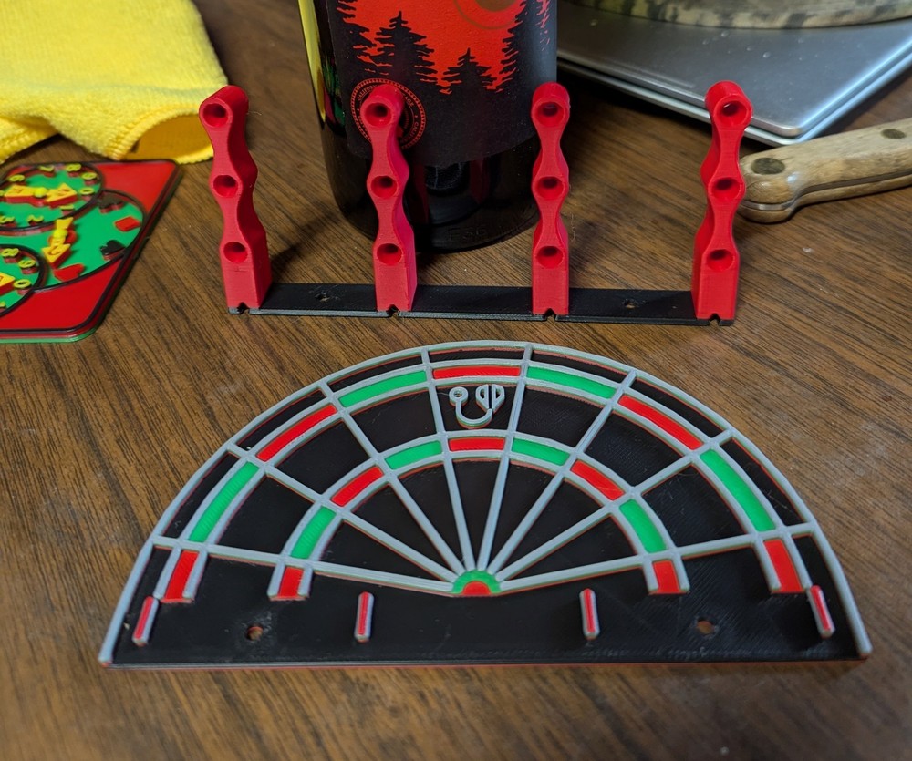 Wall Mount Dart Holder Compact Display Rack