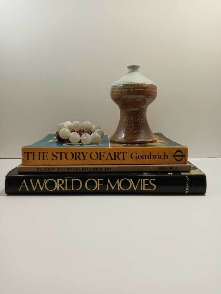 Artisan Earthly Glazed Ceramic Textured Vase