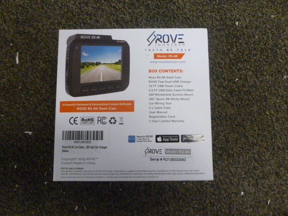 Rove Innotech R2-4K Dash Camera