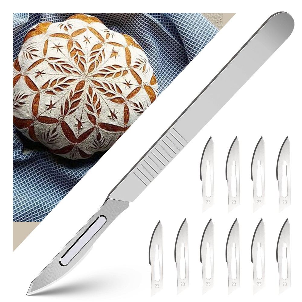 Bread Lame & Sourdough Scoring Tool - Professional Bread Scoring Tool with 10 U