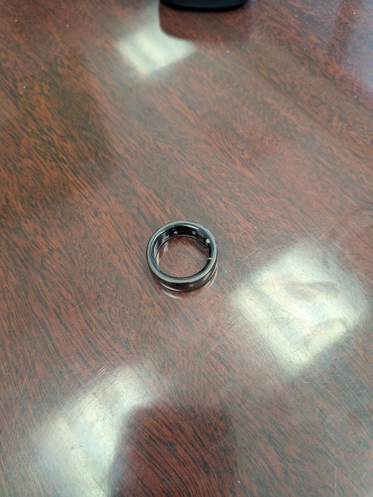 Circular Ring 2 - Obsidian Black - Size 11 - Smart Ring