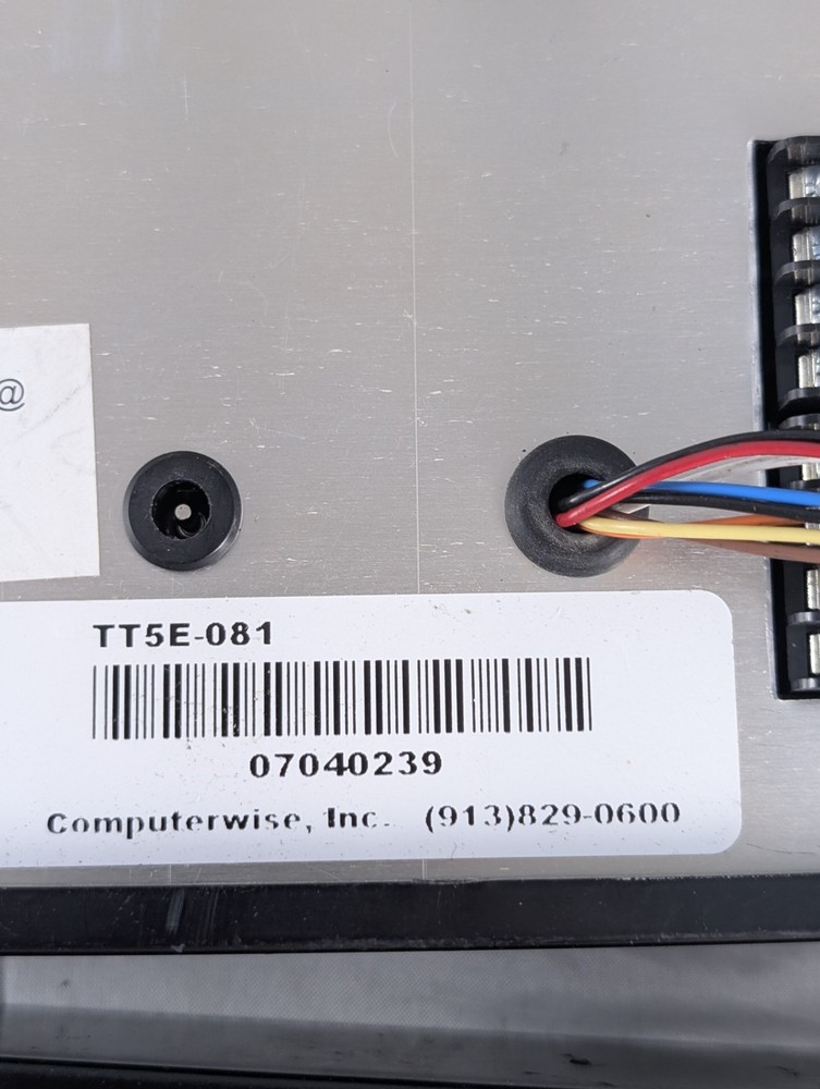 ComputerWise TT5E-081 Data Collection Terminal No Power Supply Untested