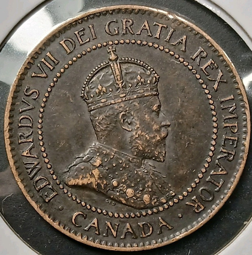 1904 Canada Edward VII Large Cent Dark w/ Nice Detail