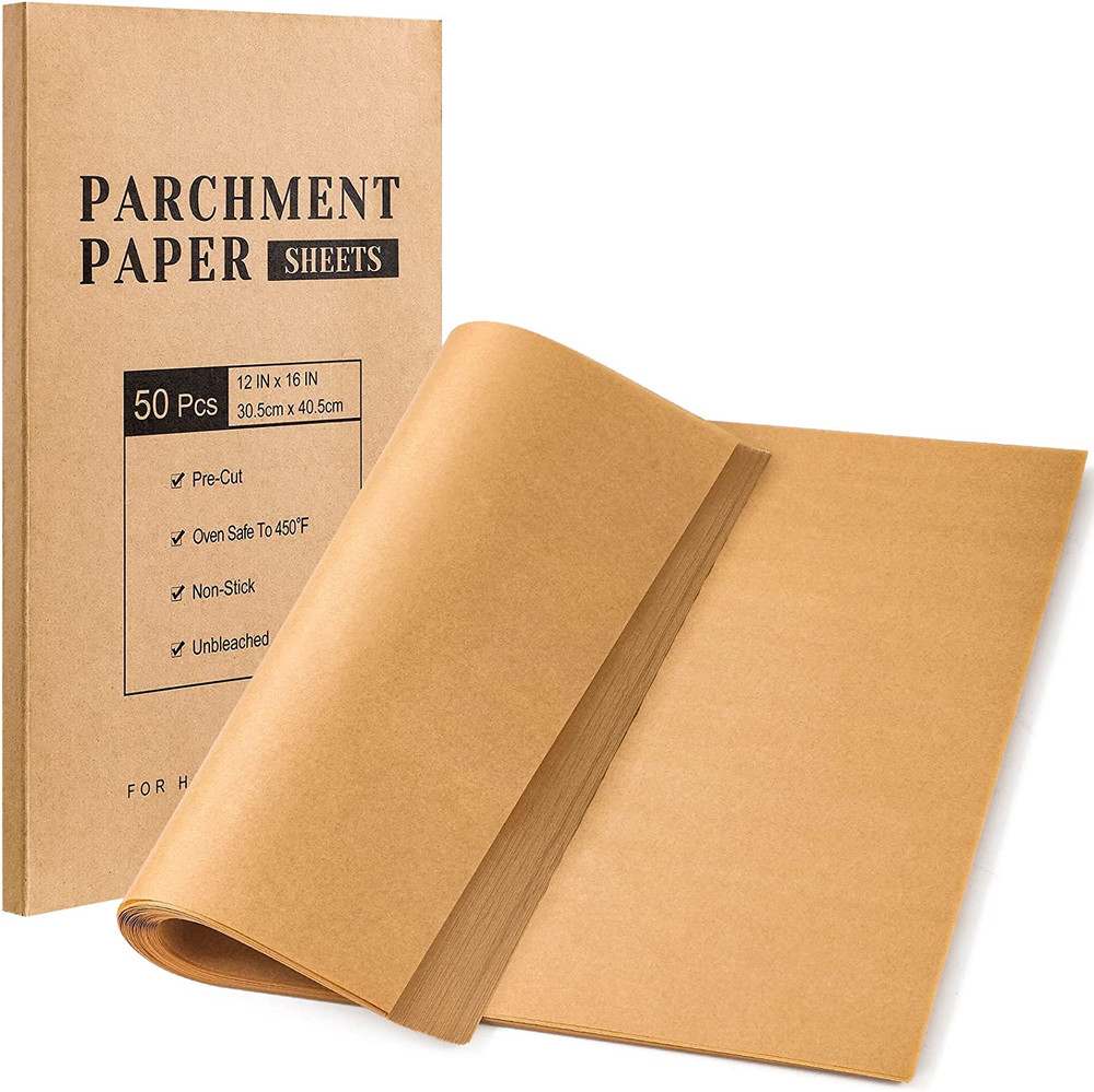 Parchment Paper Sheets,Unbleached Parchment Baking Sheets,Precut Parchment Paper