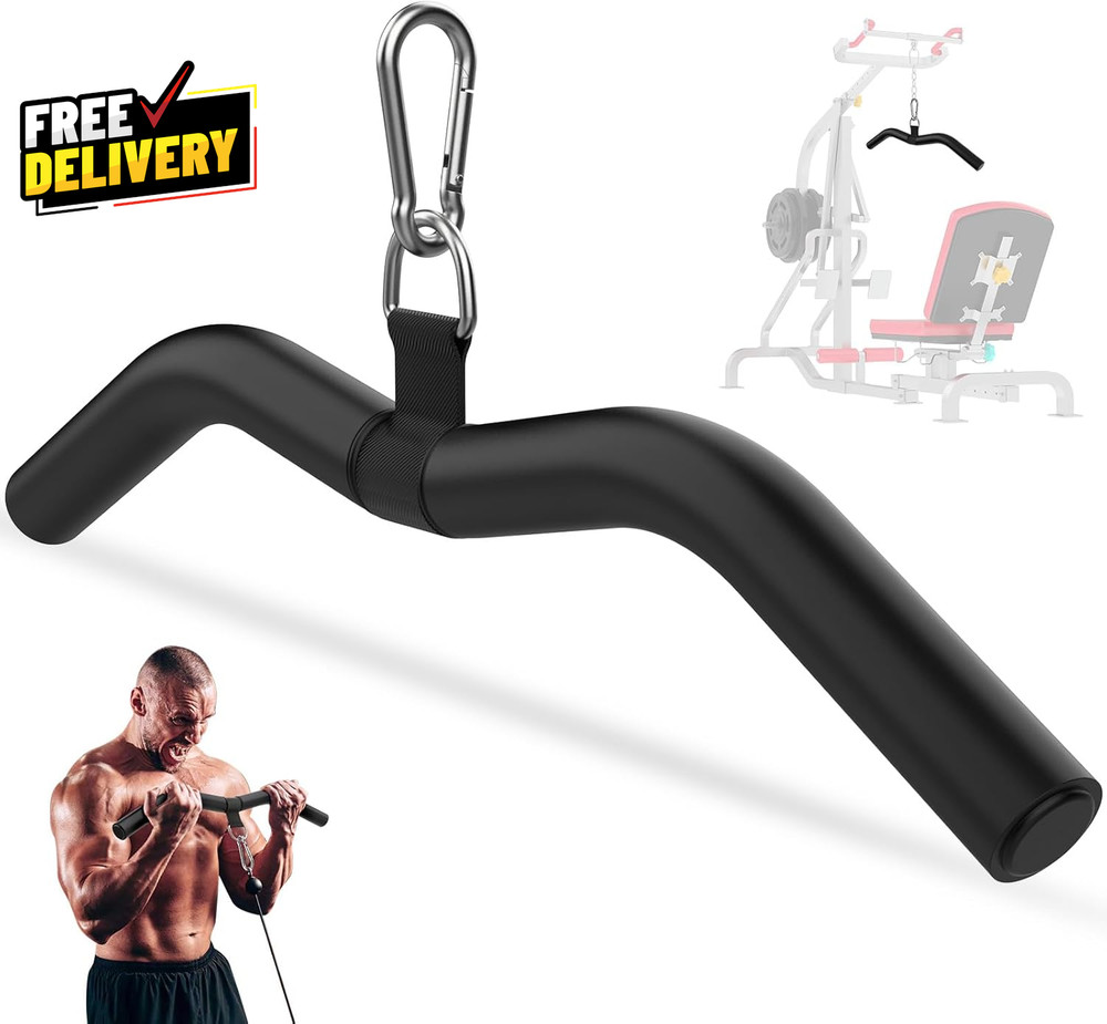 LAT Pulldown Bar Attachments for Pulley Cable Machine Single D-Handle Tricep P..