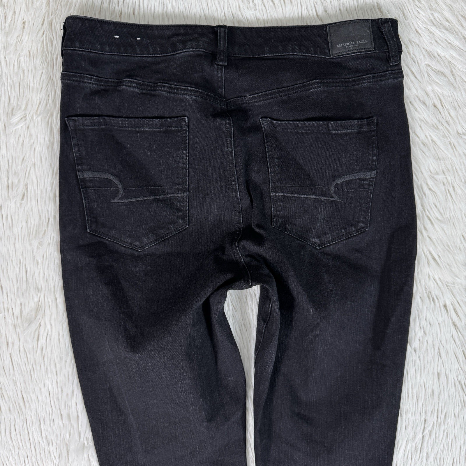 American Eagle Black Super High-Rise Jegging Denim Jeans Women's Size 14R