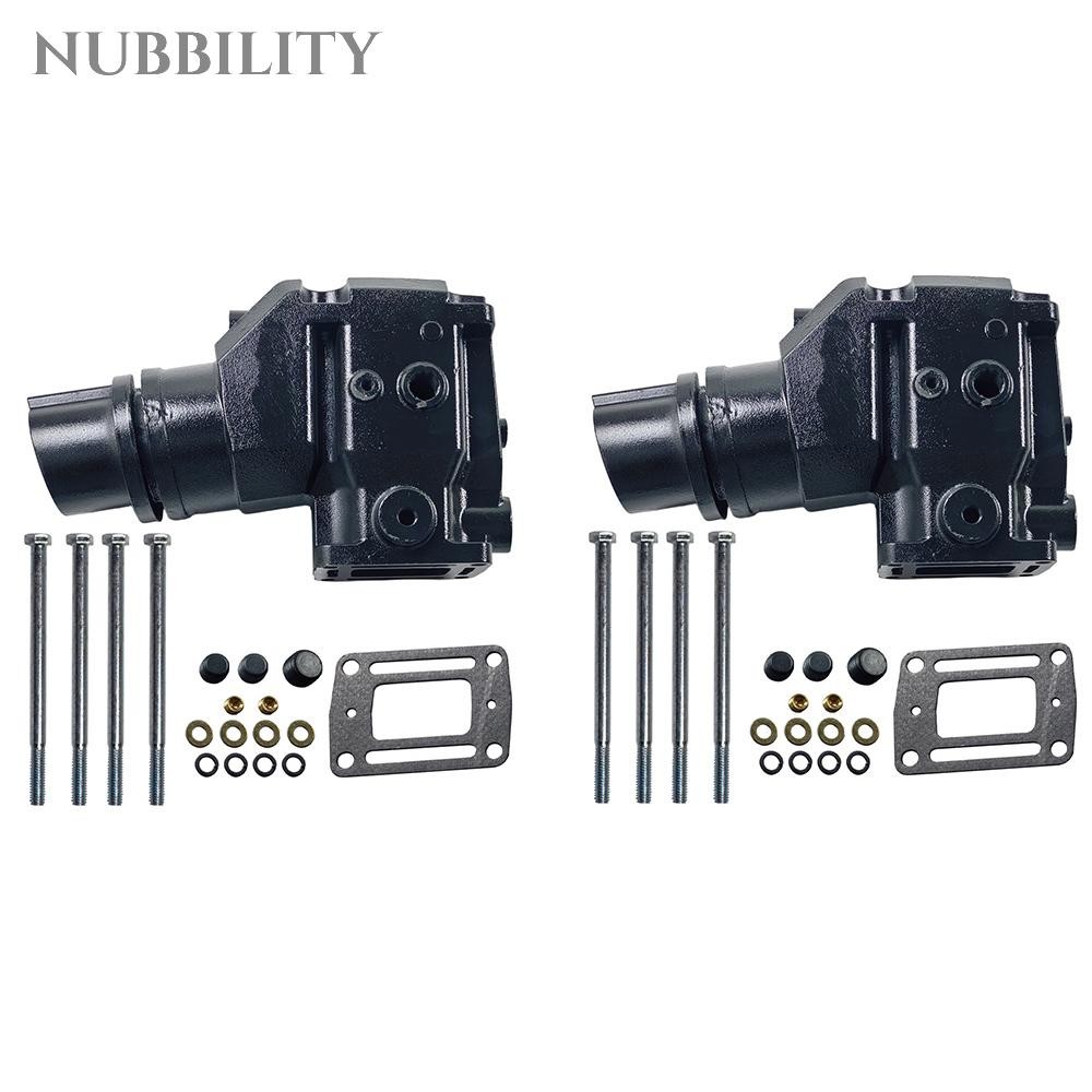 Pair Fit Volvo Penta OMC Exhaust Riser Elbow 4.3L 5.0L 5.7L 5.8L 305 350 v6 v8