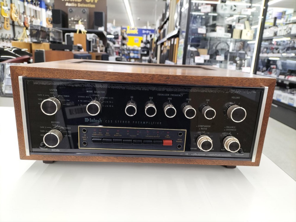 McIntosh C33 2-Channel Solid State Preamplifier Tested Working from japan