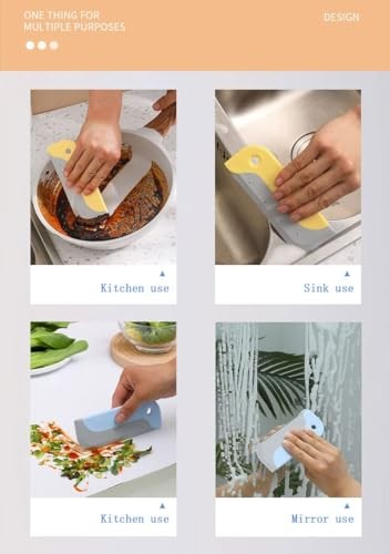 Small Rubber Squeegee(2 Pack),Kitchen Sink Squeegee for Countertops and 2 PACK