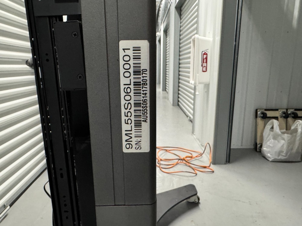 55” Interactive Touchscreen Commercial Display on Motorized Mobile Stand Android