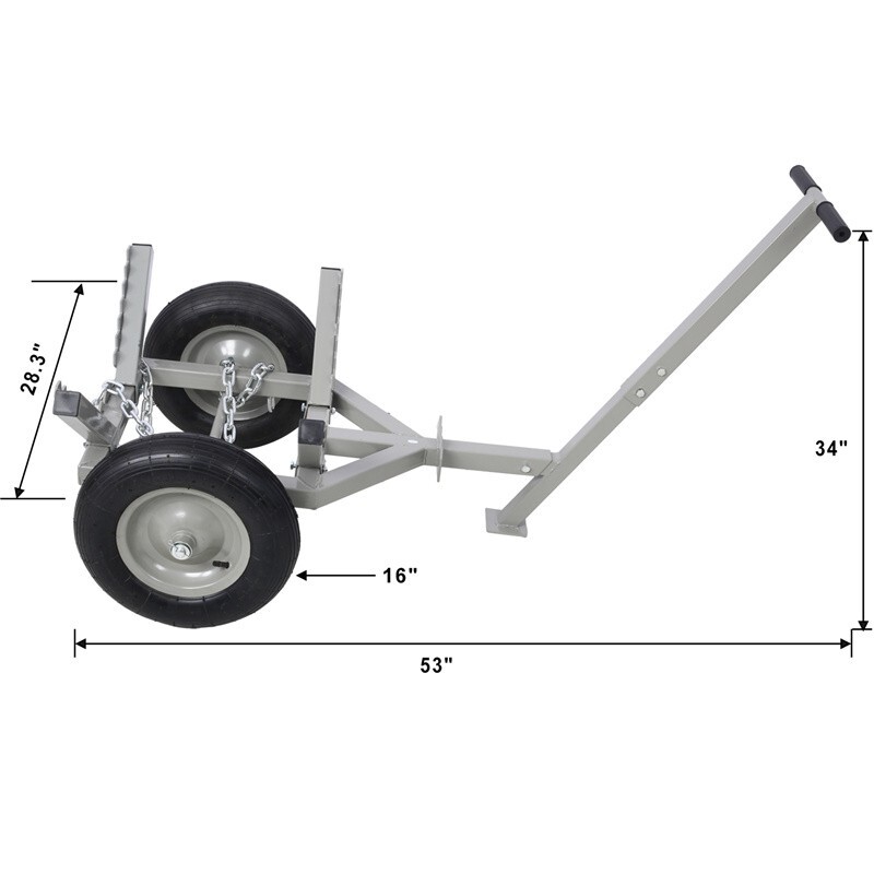 Heavy Duty Log Dolly with Chocker Chain & Load Binder Log Wood Transport