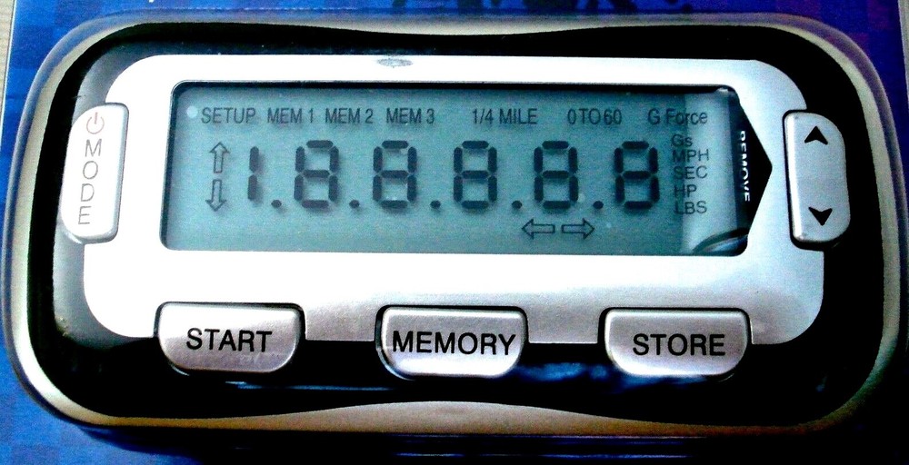 ACCELEROMETER Performance Meter G-Force Horsepower Race Data Collection—Wireless