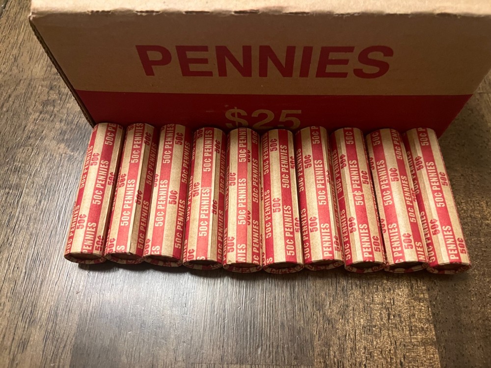 Penny rolls US Circulated "10 Rolls"