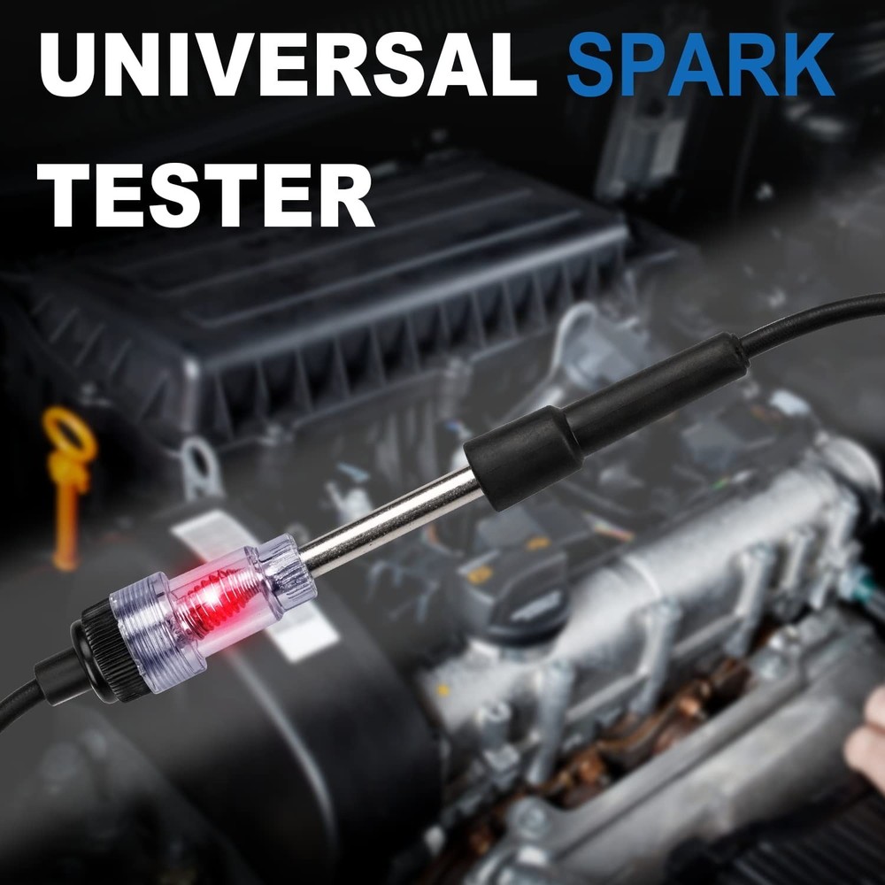 2PCS Inline Spark Plug Testers, Small Armature Diagnostic Detector Tool, Igni...