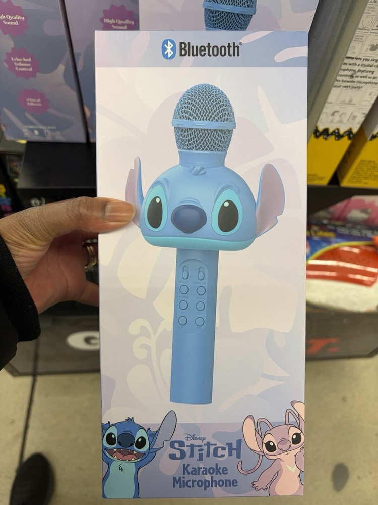 🎤 Stitch Bluetooth LED Karaoke Microphone & Wireless Speaker🎤