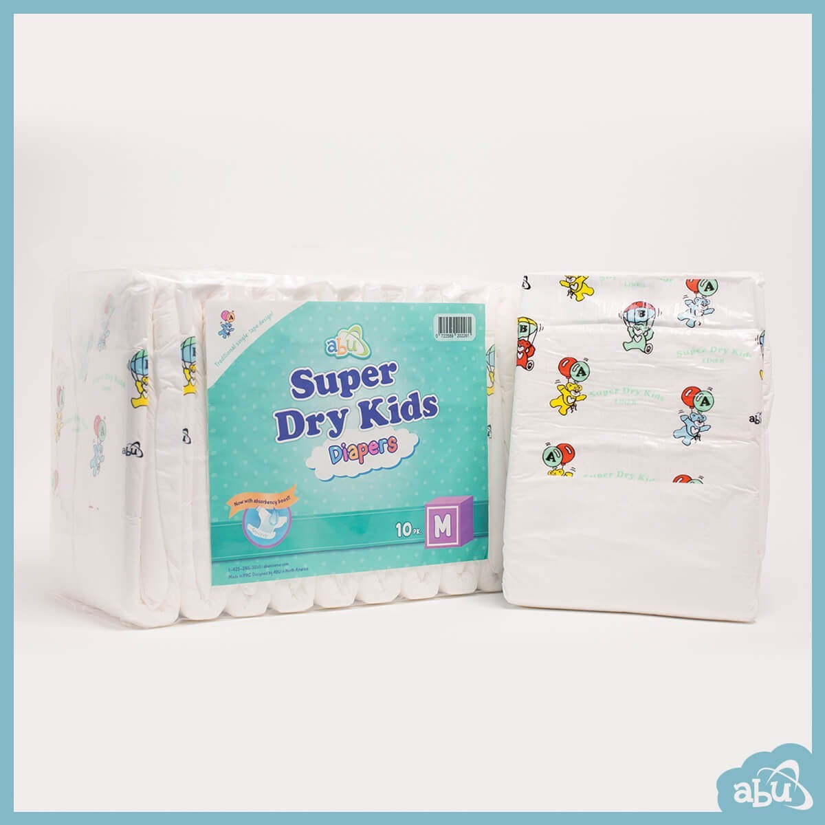 ABUniverse SDK Super Dry Kids Diapers (Pack of 10 or Case of 40) ABDL