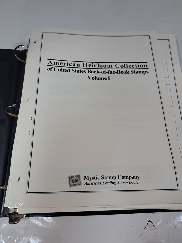 AMERICAN HEIRLOOM COLLECTION OF U.S. STAMPS Back Of The Book collection Volume 1