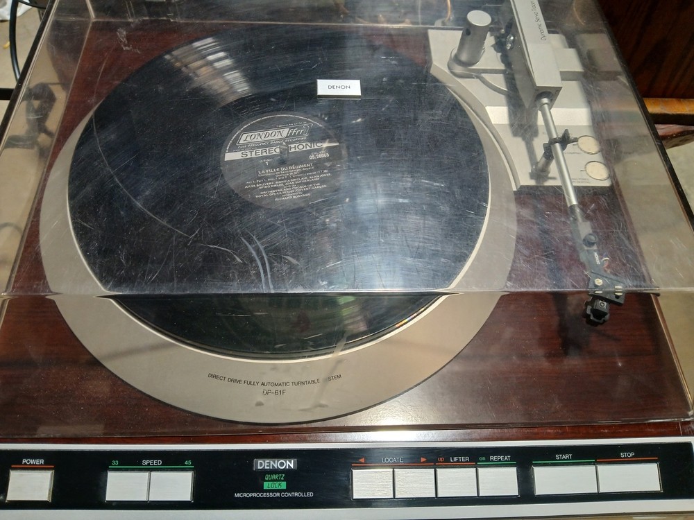 Working Denon DP‑61F Automatic Direct‑Drive Turntable!